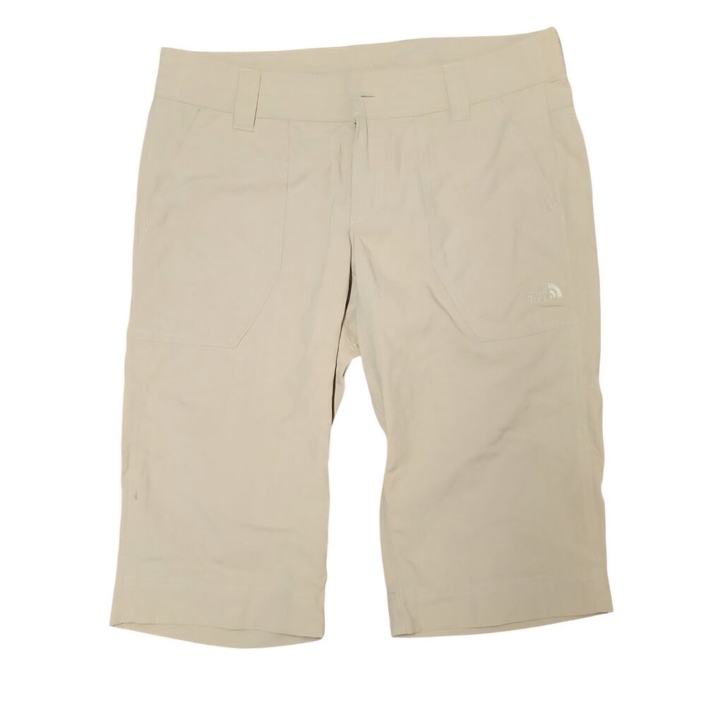 The North Face Horizon Noble Dune Beige 100% Nylon Bermuda Hiking Shorts Size 10